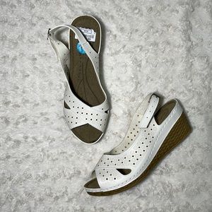Size 10 women’s low (about 2 inches) wedges/platforms